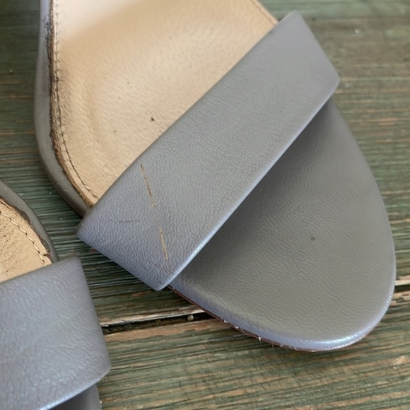 J. Crew Lanie Taupe Leather Heels Size 8.5 - Picture 7 of 9